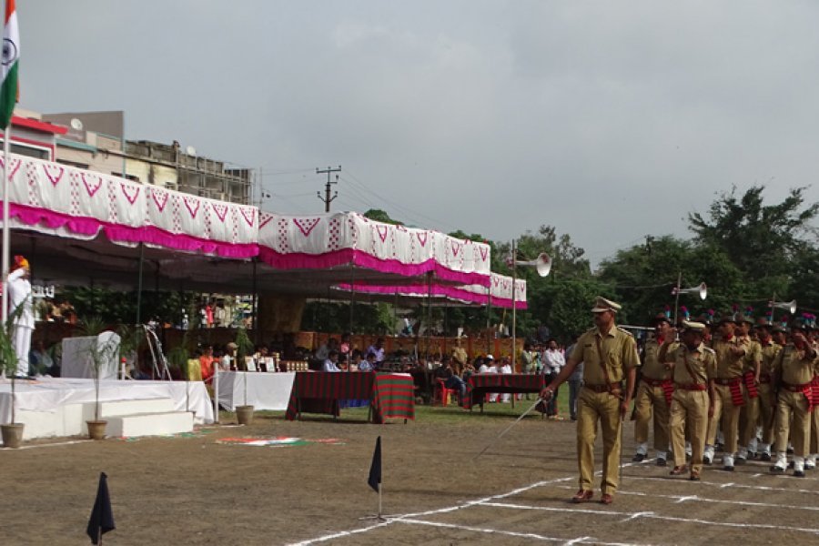 देश के ७२ वें स्वाधीनता दिवस बांसवाड़ा में हर्षोल्लास के साथ मनाया गया