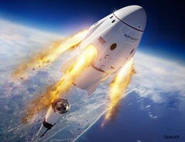 SpaceX ने रचा इतिहास, दो अंतरिक्ष यात्रियों को लेकर सुरक्षित कक्षा में दाखिल हुआ रॉकेट