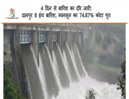 4 दिन से बारिश का दौर जारी: दानपुर 8 इंच बारिश, मानसून का 74.87% कोटा पूरा