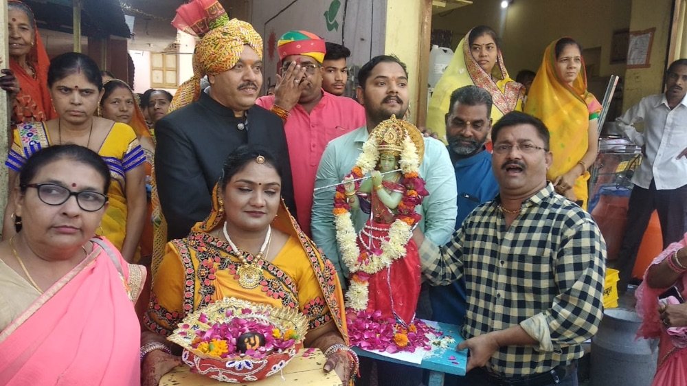 कुशलगढ़ देव उठी एकादशी के उपलक्ष में आज बिहारी मंदिर भगवान श्री कृष्ण का वरघोड़ा निकाला गया