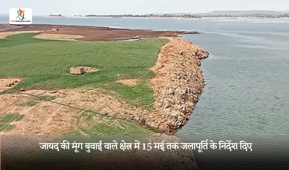 जायद की मूंग बुवाई वाले क्षेत्र में 15 मई तक जलापूर्ति के निर्देश दिए