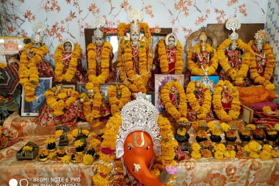 तापगढ़ डाकबंगला स्थिति विजय राघव जी मंदिर में रामनवमी उत्सव धूमधाम से मनाया गया