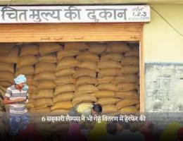 6 सहकारी लैम्पस ने भी गेहूं वितरण में हेरफेर की