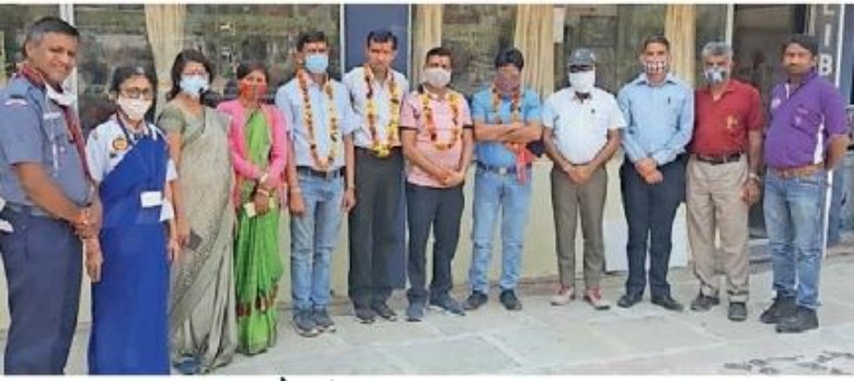 स्काउट प्रभारियों का किया सम्मान
